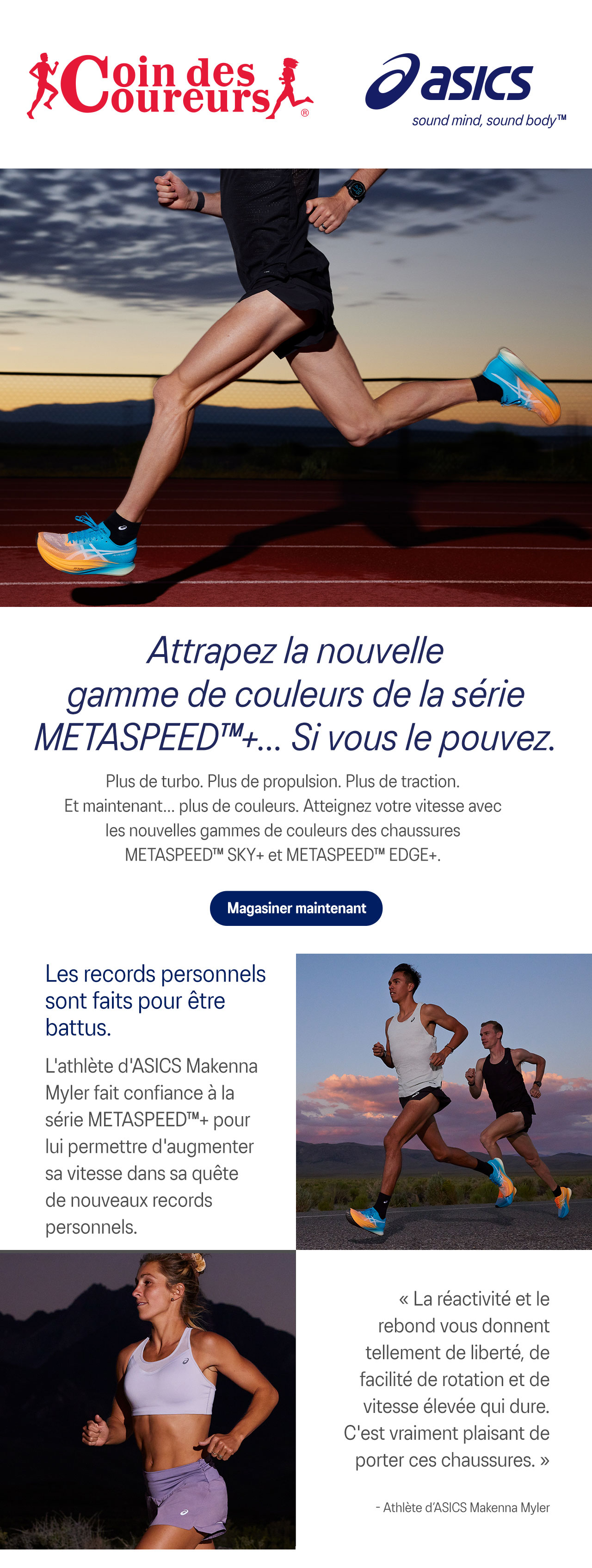 asics femme toute les couleurs