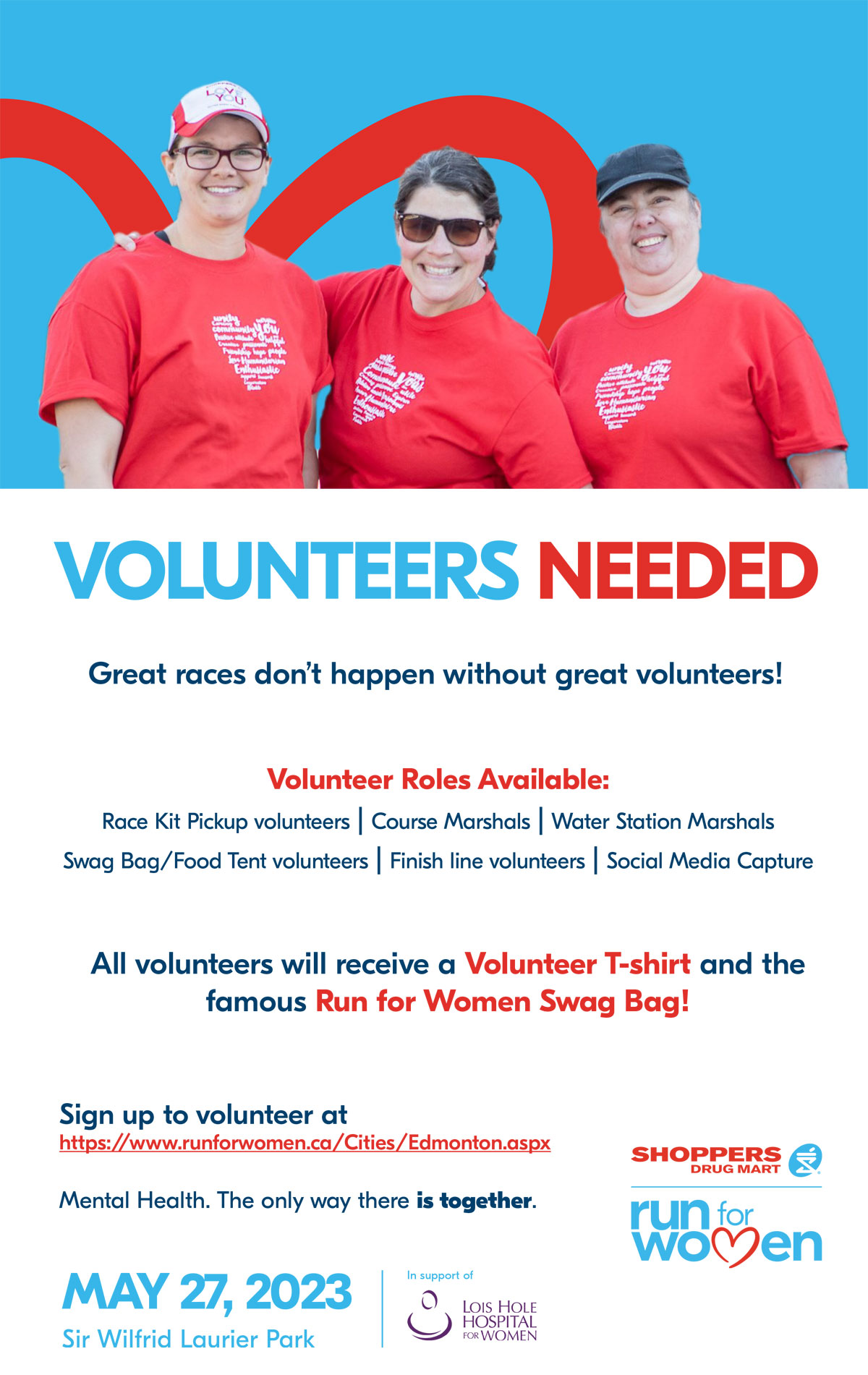 Volunteers Needed For Run For Women on May 27th In Edmonton! - Running Room